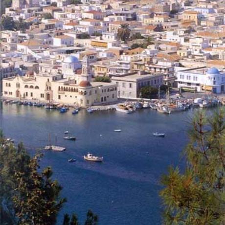 A view of the island's capital and port, Pothia , KALYMNOS (Town) DODEKANISSOS