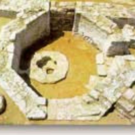 Abdera Polystylon, octagonal baptistery/baptismal font, AVDIRA (Ancient city) XANTHI