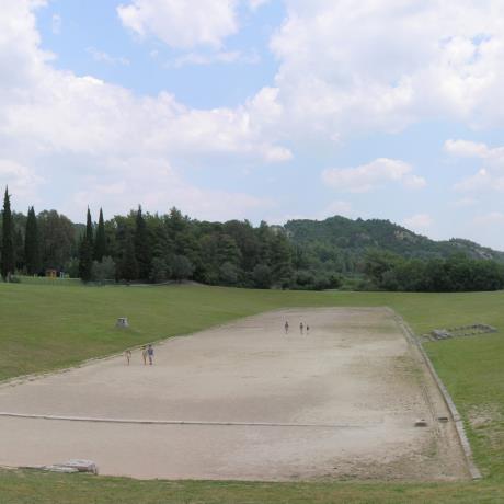 In the 2004 Olympic Games in Athens, the ancient stadium of Olympia hosted the men's and women's shot put competition, OLYMPIA (Ancient sanctuary) ILIA