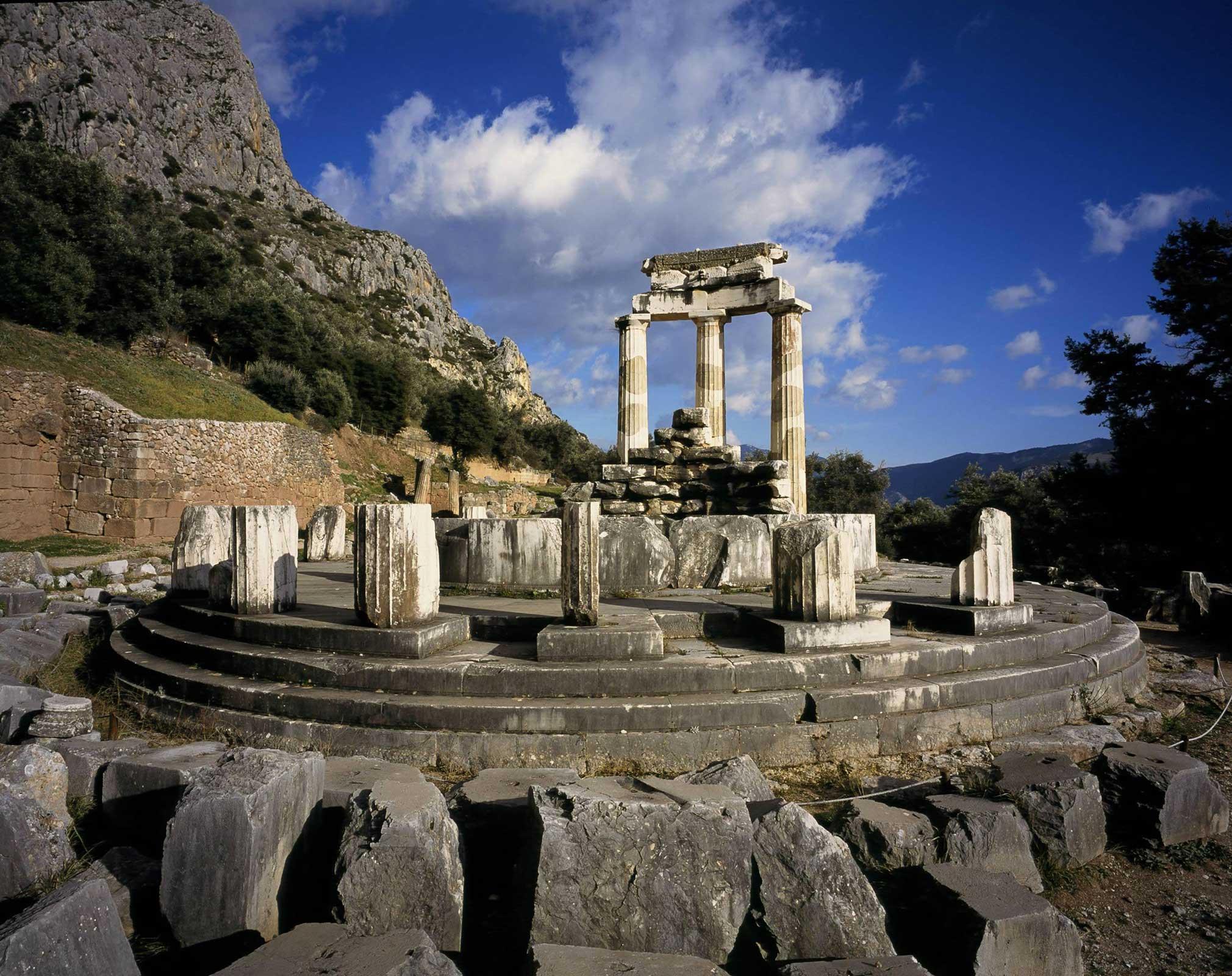 Athena Pronaia Temple, Delphi, Fokida DELFI (Ancient sanctuary) FOKIDA