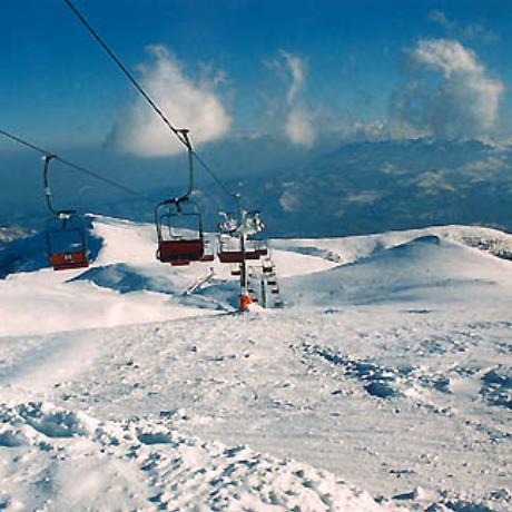 Kaimaktsalan, a panoramic view from the lifts, KAIMAKTSALAN (Ski centre) EDESSA
