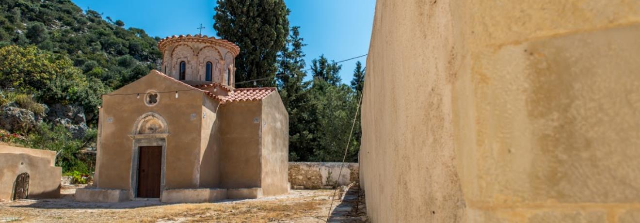 The cruciform church of the Panagia Gouverniotissa Monastery, Potamies