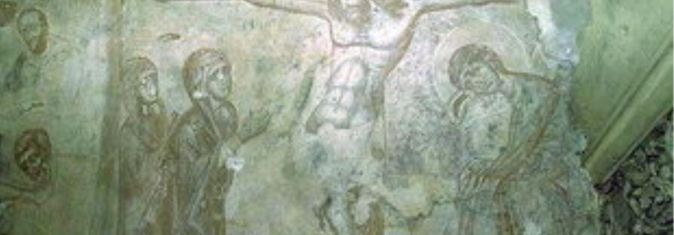 Μια τοιχογραφία της Σταύρωσης του 14ου αιώνα στην εκκλησία του Αγίου Αντωνίου, Αβδού