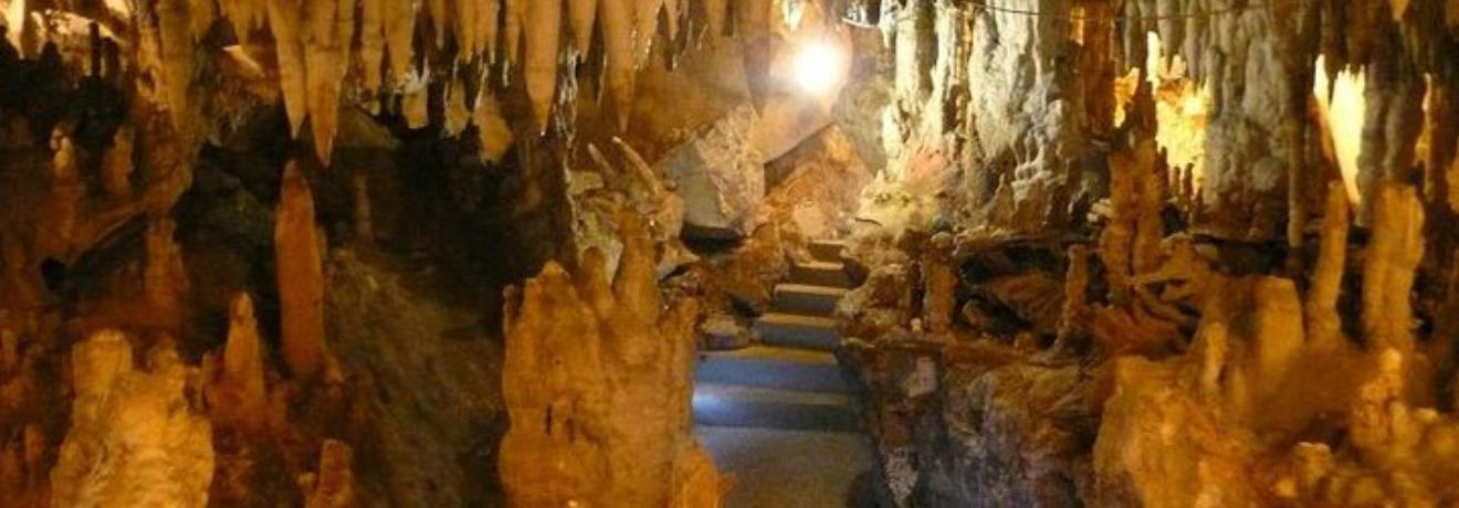 Σπήλαιο του Δράκου, Καστοριά: Τα 300 μ. διαδρομής διασχίζουν πλούσιους σταλακτίτες και σταλαγμίτες, καθώς και 4 λίμνες