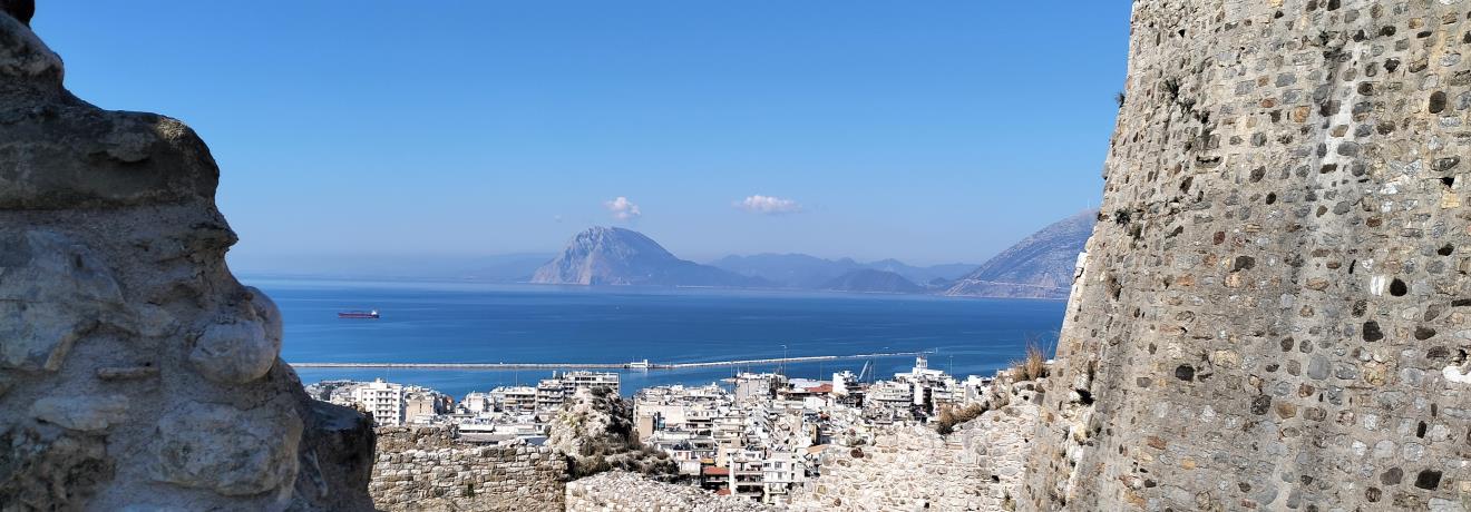 Part of the city as viewd from the Patras Castle	