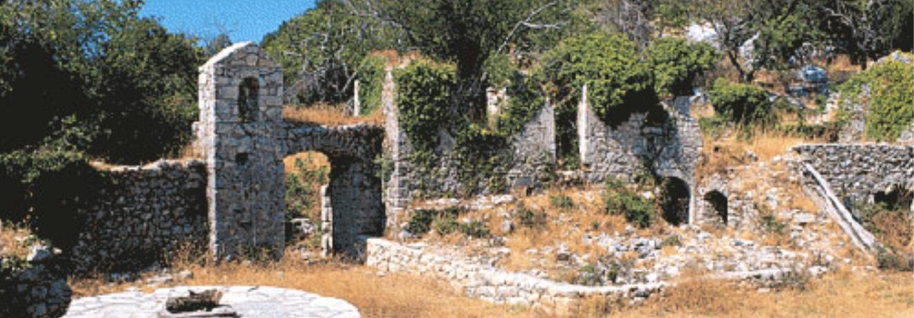 The Monastery of Assomati at Vafkeri - nowadays only ruins of the facilities remain
