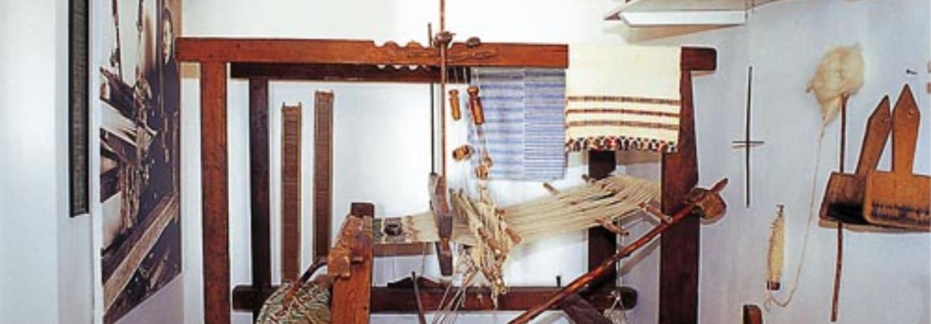 Milos Folk Arts Museum; the workroom with its handloom