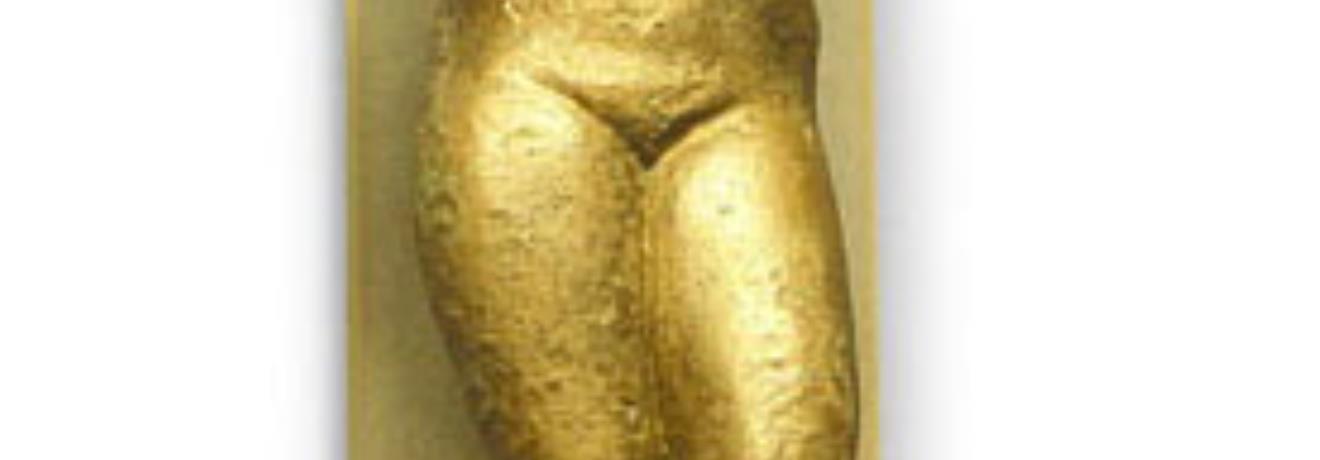 Copper statue of Venus, find from third Marmari / Roman era. Archeological Museum, Astypalea