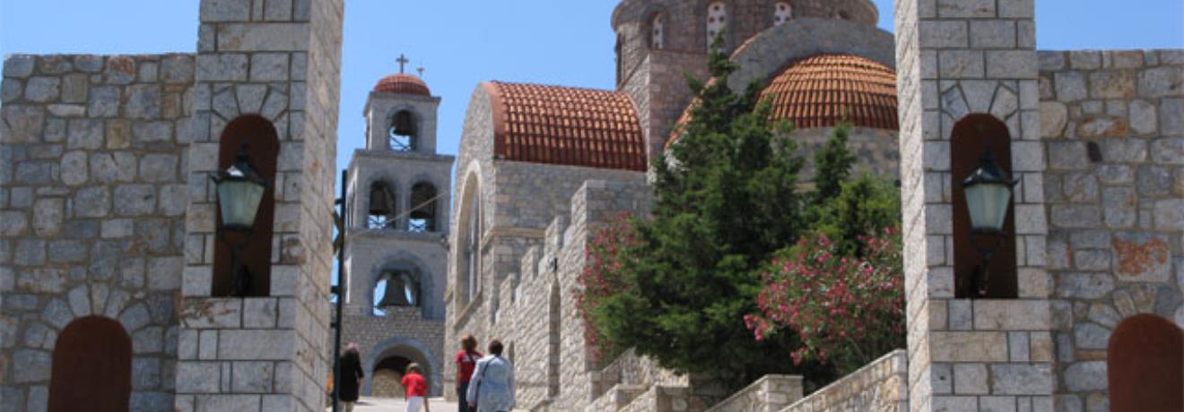 Entrance to the church of Agios Savas