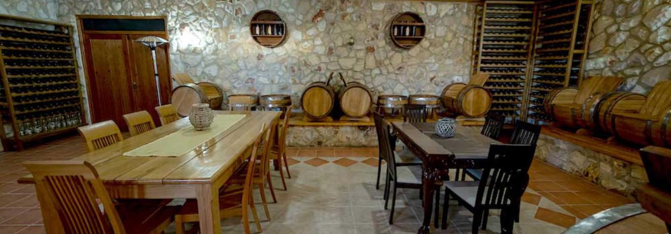 Wine tasting area