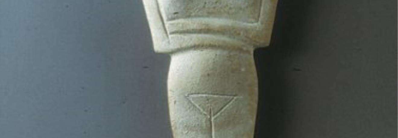 Marble female figurine, 2800-2300 B.C. (Museum of Cycladic Art)