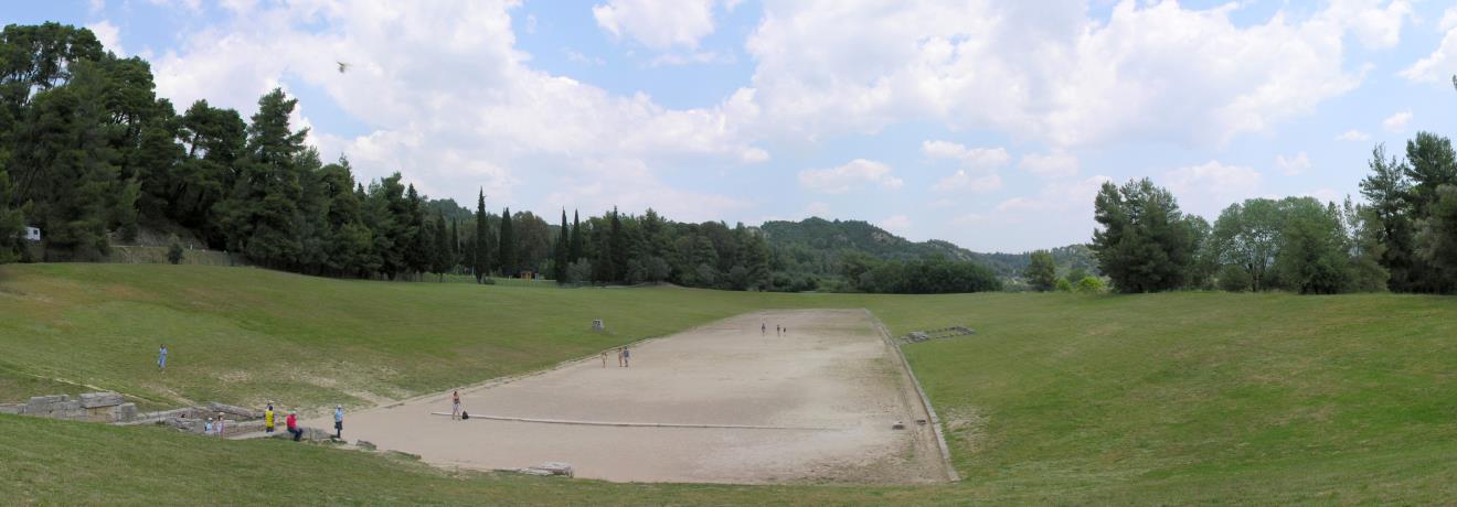 In the 2004 Olympic Games in Athens, the ancient stadium of Olympia hosted the men's and women's shot put competition
