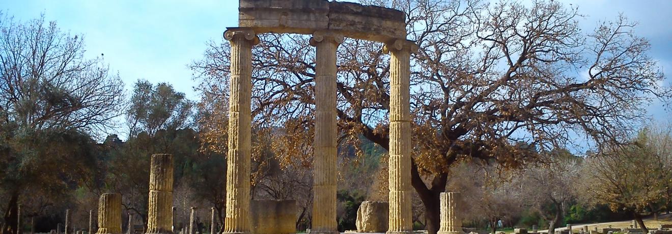 The rare type of circular building, known as tholos, is usually associated with hero or chthonic deities cults. The finest examples are represented by the Philippeion at Olympia, the tholos of Delphi and the tholos of Epidaurus