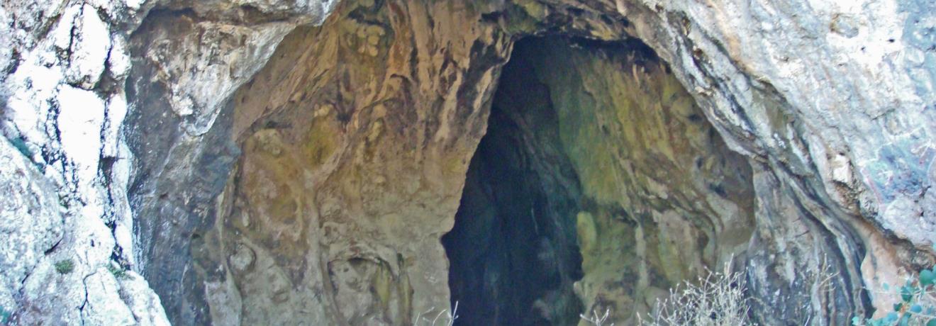 Η είσοδος του Σπηλαίου του Νέστορα