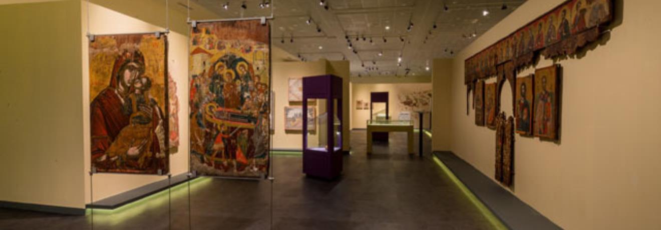 Διαχρονικό Μουσείο Λάρισας: Άποψη της βυζαντινής συλλογής