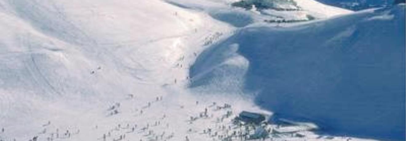 A panoramic view of the ski center